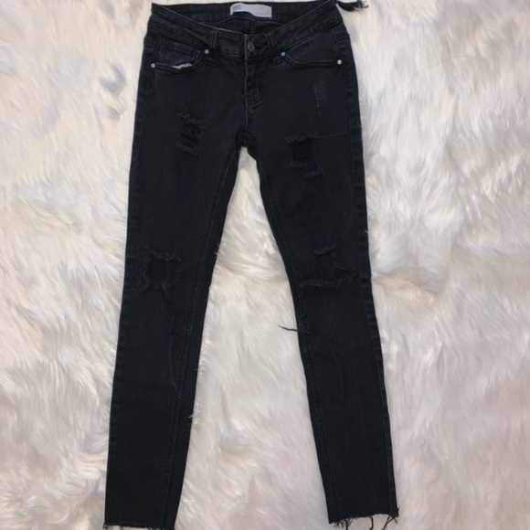 RSQ black ripped skinny jeans - Picture 2 of 7
